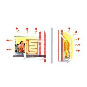 tecnica di riscaldamento radiante